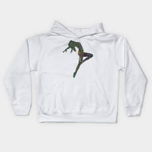 Female Dancer Silhouette Shirt Kids Hoodie